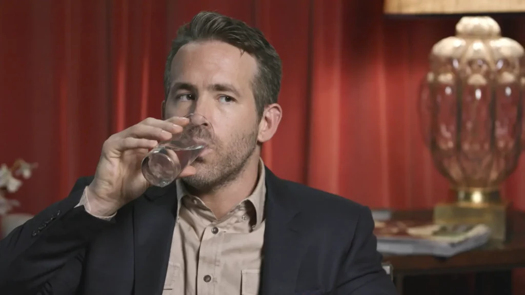 Ryan Reynolds filming "Evil Twin" promotional interview for Aviation Gin, produced by Evolution, a full-service video production company and creative agency for global brands.