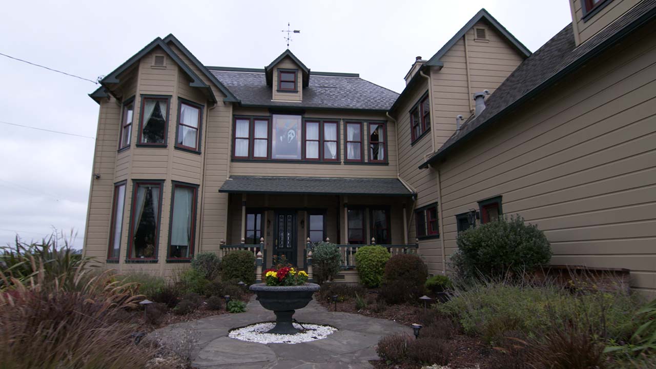 Spring Hill Estate Scream filming location Stu Macher house exterior MTV Cribs production